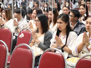 มหาวิทยาลัยพะเยา,จัดพิธีทำบุญเนื่องในวันขึ้นปีใหม่,2562