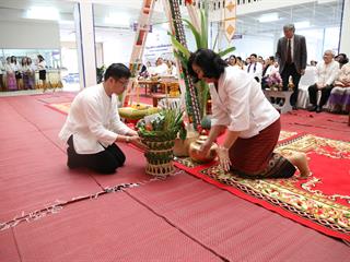 มหาวิทยาลัยพะเยา,จัดพิธีทำบุญเนื่องในวันขึ้นปีใหม่,2562