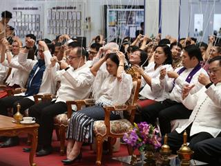 มหาวิทยาลัยพะเยา,จัดพิธีทำบุญเนื่องในวันขึ้นปีใหม่,2562