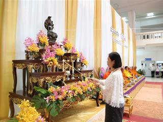 มหาวิทยาลัยพะเยา,จัดพิธีทำบุญเนื่องในวันขึ้นปีใหม่,2562