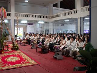 คณะศิลปศาสตร์,เข้าร่วมพิธีทำบุญเนื่องในโอกาสวันขึ้นปีใหม่,2562,“ฮ่วมบุญ,ขึ้นปีใหม่,ฮ้อยดวงใจ,จาว,ม.พะเยา”