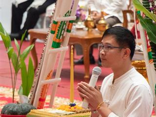 คณะศิลปศาสตร์,เข้าร่วมพิธีทำบุญเนื่องในโอกาสวันขึ้นปีใหม่,2562,“ฮ่วมบุญ,ขึ้นปีใหม่,ฮ้อยดวงใจ,จาว,ม.พะเยา”