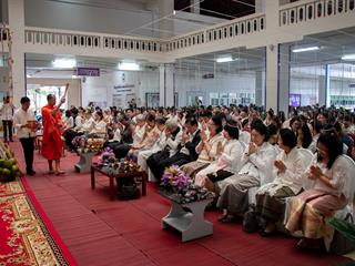 คณะศิลปศาสตร์,เข้าร่วมพิธีทำบุญเนื่องในโอกาสวันขึ้นปีใหม่,2562,“ฮ่วมบุญ,ขึ้นปีใหม่,ฮ้อยดวงใจ,จาว,ม.พะเยา”