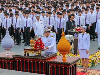 คณะรัฐศาสตร์และสังคมศาสตร์,มหาวิทยาลัยพะเยา,เข้าร่วมพิธีบวงสรวงสมเด็จพระนเรศวรมหาราชและพิธีวันยุทธหัตถีสมเด็จพระนเรศวรมหาราช,ณ,ลานพระบรมราชานุสาวรีย์สมเด็จพระนเรศวรมหาราช,มหาวิทยาลัยพะเยา