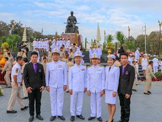 คณะรัฐศาสตร์และสังคมศาสตร์,มหาวิทยาลัยพะเยา,เข้าร่วมพิธีบวงสรวงสมเด็จพระนเรศวรมหาราชและพิธีวันยุทธหัตถีสมเด็จพระนเรศวรมหาราช,ณ,ลานพระบรมราชานุสาวรีย์สมเด็จพระนเรศวรมหาราช,มหาวิทยาลัยพะเยา