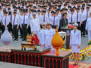 คณะรัฐศาสตร์และสังคมศาสตร์,มหาวิทยาลัยพะเยา,เข้าร่วมพิธีบวงสรวงสมเด็จพระนเรศวรมหาราชและพิธีวันยุทธหัตถีสมเด็จพระนเรศวรมหาราช,ณ,ลานพระบรมราชานุสาวรีย์สมเด็จพระนเรศวรมหาราช,มหาวิทยาลัยพะเยา