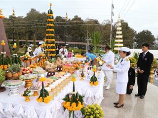 มหาวิทยาลัยพะเยา,ร่วมกับ,จังหวัดพะเยา,จัดพิธีบวงสรวงองค์สมเด็จพระนเรศวรมหาราชและพิธีวันยุทธหัตถีสมเด็จพระนเรศวรมหาราช,ณ,ลานพระบรมราชานุสาวรีย์สมเด็จพระนเรศวรมหาราช,มหาวิทยาลัยพะเยา