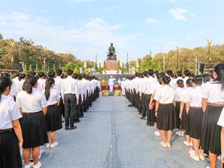 มหาวิทยาลัยพะเยา,ร่วมกับ,จังหวัดพะเยา,จัดพิธีบวงสรวงองค์สมเด็จพระนเรศวรมหาราชและพิธีวันยุทธหัตถีสมเด็จพระนเรศวรมหาราช,ณ,ลานพระบรมราชานุสาวรีย์สมเด็จพระนเรศวรมหาราช,มหาวิทยาลัยพะเยา