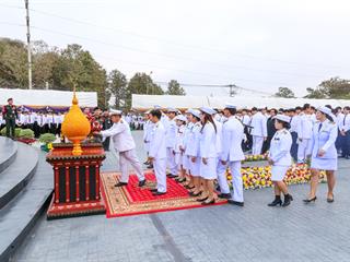 มหาวิทยาลัยพะเยา,ร่วมกับ,จังหวัดพะเยา,จัดพิธีบวงสรวงองค์สมเด็จพระนเรศวรมหาราชและพิธีวันยุทธหัตถีสมเด็จพระนเรศวรมหาราช,ณ,ลานพระบรมราชานุสาวรีย์สมเด็จพระนเรศวรมหาราช,มหาวิทยาลัยพะเยา
