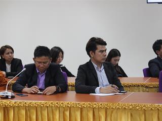 คณาจารย์และนิสิต,วิทยาลัยการจัดการกรุงเทพ,มหาวิทยาลัยพะเยา,เข้าเยี่ยมศูนย์บรรณสารและสื่อการศึกษา