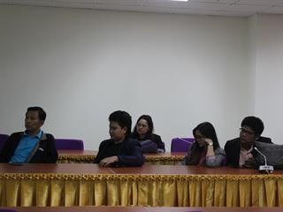 คณาจารย์และนิสิต,วิทยาลัยการจัดการกรุงเทพ,มหาวิทยาลัยพะเยา,เข้าเยี่ยมศูนย์บรรณสารและสื่อการศึกษา