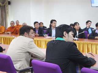 คณาจารย์และนิสิต,วิทยาลัยการจัดการกรุงเทพ,มหาวิทยาลัยพะเยา,เข้าเยี่ยมศูนย์บรรณสารและสื่อการศึกษา