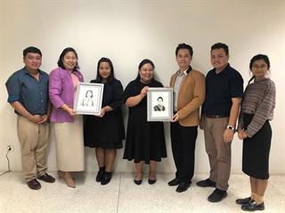 คณะสถาปัตยกรรมศาสตร์และศิลปกรรมศาสตร์,มอบของขวัญและสวัสดีปีใหม่ผู้บริหารมหาวิทยาลัยพะเยา