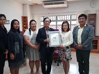คณะสถาปัตยกรรมศาสตร์และศิลปกรรมศาสตร์,มอบของขวัญและสวัสดีปีใหม่ผู้บริหารมหาวิทยาลัยพะเยา