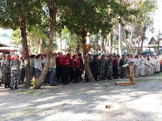 มหาวิทยาลัยพะเยา,เข้าร่วมพิธีปล่อยชุดลาดตระเวน,เฝ้าระวังและรณรงค์ประชาสัมพันธ์เชิงรุกเพื่อป้องกันไฟป่าและหมอกควัน,จ.พะเยา