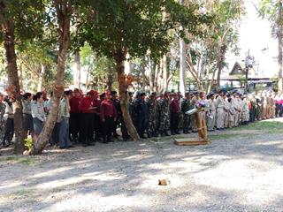 มหาวิทยาลัยพะเยา,เข้าร่วมพิธีปล่อยชุดลาดตระเวน,เฝ้าระวังและรณรงค์ประชาสัมพันธ์เชิงรุกเพื่อป้องกันไฟป่าและหมอกควัน,จ.พะเยา