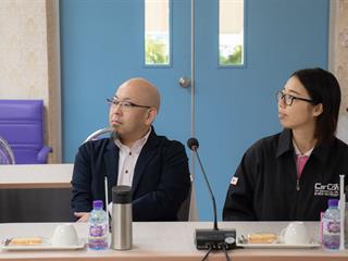 คณะศิลปศาสตร์ให้การต้อนรับคณะผู้บริหารโรงเรียนสอนภาษาญี่ปุ่นดอลฟิน,และบริษัทจัดหางาน,เอบีซี,ไทยเจแปน,จำกัด