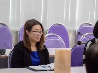 คณะศิลปศาสตร์ให้การต้อนรับคณะผู้บริหารโรงเรียนสอนภาษาญี่ปุ่นดอลฟิน,และบริษัทจัดหางาน,เอบีซี,ไทยเจแปน,จำกัด