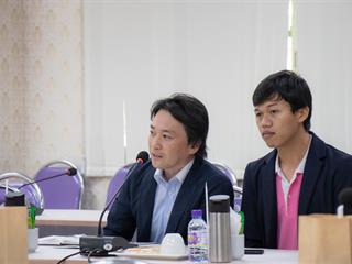 คณะศิลปศาสตร์ให้การต้อนรับคณะผู้บริหารโรงเรียนสอนภาษาญี่ปุ่นดอลฟิน,และบริษัทจัดหางาน,เอบีซี,ไทยเจแปน,จำกัด