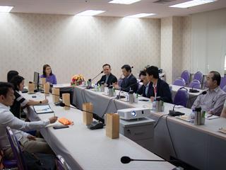 คณะศิลปศาสตร์ให้การต้อนรับคณะผู้บริหารโรงเรียนสอนภาษาญี่ปุ่นดอลฟิน,และบริษัทจัดหางาน,เอบีซี,ไทยเจแปน,จำกัด