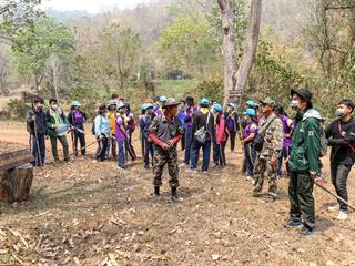 จิตอาสา,ม.พะเยา,ร่วมสร้างแนวกันไฟ,“วนอุทยานร่องคำหลวง”