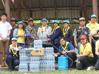 จิตอาสา,ม.พะเยา,ร่วมสร้างแนวกันไฟ,“วนอุทยานร่องคำหลวง”