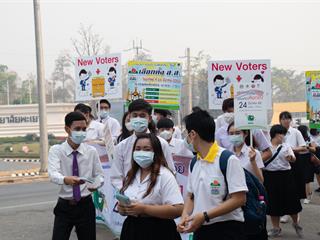 คณะศิลปศาสตร์,เข้าร่วมโครงการรณรงค์และเผยแพร่ประชาสัมพันธ์การเลือกตั้งสมาชิกสภาผู้แทนราษฎร