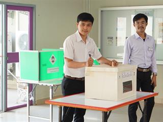 หน่วยกิจการนิสิต,คณะรัฐศาสตร์และสังคมศาสตร์,มหาวิทยาลัยพะเยา,ดำเนินโครงการ,เลือกตั้งคณะกรรมการบริหารสโมสรนิสิตคณะรัฐศาสตร์และสังคมศาสตร์,ประจำปีการศึกษา,2562