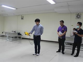 การตรวจวัด,PM,2.5,ภายในอาคารศูนย์บรรณสารและสื่อการศึกษา,โดยทีมอาจารย์สาขาวิชาอาชีวอนามัยและความปลอดภัย,มหาวิทยาลัยพะเยา