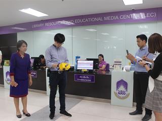 การตรวจวัด,PM,2.5,ภายในอาคารศูนย์บรรณสารและสื่อการศึกษา,โดยทีมอาจารย์สาขาวิชาอาชีวอนามัยและความปลอดภัย,มหาวิทยาลัยพะเยา