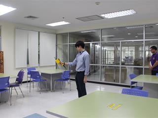 การตรวจวัด,PM,2.5,ภายในอาคารศูนย์บรรณสารและสื่อการศึกษา,โดยทีมอาจารย์สาขาวิชาอาชีวอนามัยและความปลอดภัย,มหาวิทยาลัยพะเยา