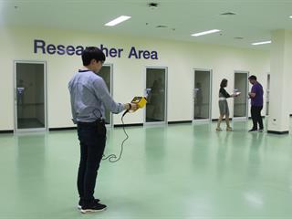 การตรวจวัด,PM,2.5,ภายในอาคารศูนย์บรรณสารและสื่อการศึกษา,โดยทีมอาจารย์สาขาวิชาอาชีวอนามัยและความปลอดภัย,มหาวิทยาลัยพะเยา