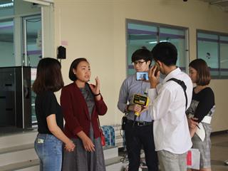 การตรวจวัด,PM,2.5,ภายในอาคารศูนย์บรรณสารและสื่อการศึกษา,โดยทีมอาจารย์สาขาวิชาอาชีวอนามัยและความปลอดภัย,มหาวิทยาลัยพะเยา