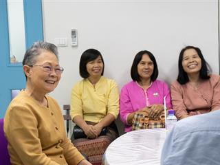 ศิษย์เก่าและศิษย์ปัจจุบัน,หลักสูตรปริญญาเอกและปริญญาโท,สาขาวิชาภาษาไทย,ดำเนินกิจกรรม,"มุทิตาคารวะ,รองศาสตราจารย์พูนพงษ์,งามเกษม"