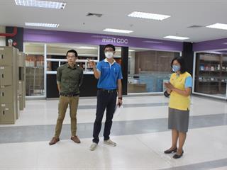 สภาพนักงานมหาวิทยาลัยพะเยา,ลงพื้นที่ศูนย์บรรณสารและสื่อการศึกษา,เพื่อสำรวจพื้นที่,,SAFE,ZONE
