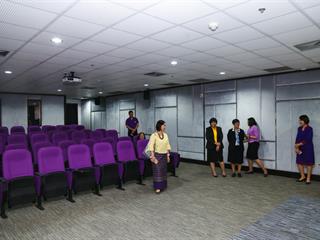 คณะผู้บริหารมหาวิทยาลัยพะเยา,ลงพื้นที่,SAFE,ZONE,,ศูนย์บรรณสารและสื่อการศึกษา