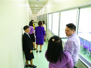 คณะผู้บริหารมหาวิทยาลัยพะเยา,ลงพื้นที่,SAFE,ZONE,,ศูนย์บรรณสารและสื่อการศึกษา