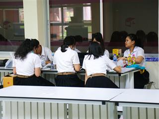 คณะผู้บริหารมหาวิทยาลัยพะเยา,ลงพื้นที่,SAFE,ZONE,,ศูนย์บรรณสารและสื่อการศึกษา