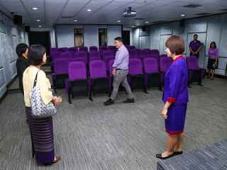 คณะผู้บริหารมหาวิทยาลัยพะเยา,ลงพื้นที่,SAFE,ZONE,,ศูนย์บรรณสารและสื่อการศึกษา