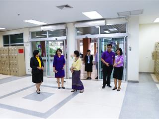 คณะผู้บริหารมหาวิทยาลัยพะเยา,ลงพื้นที่,SAFE,ZONE,,ศูนย์บรรณสารและสื่อการศึกษา