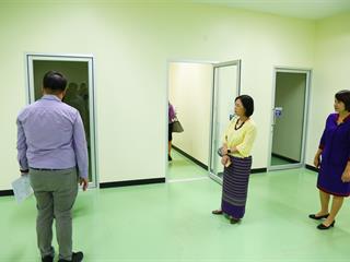 คณะผู้บริหารมหาวิทยาลัยพะเยา,ลงพื้นที่,SAFE,ZONE,,ศูนย์บรรณสารและสื่อการศึกษา