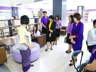 คณะผู้บริหารมหาวิทยาลัยพะเยา,ลงพื้นที่,SAFE,ZONE,,ศูนย์บรรณสารและสื่อการศึกษา