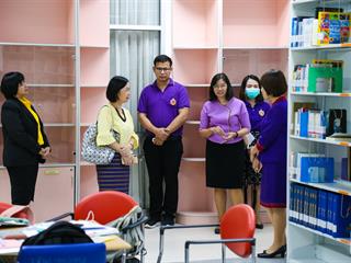 คณะผู้บริหารมหาวิทยาลัยพะเยา,ลงพื้นที่,SAFE,ZONE,,ศูนย์บรรณสารและสื่อการศึกษา