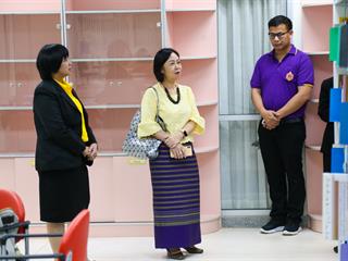 คณะผู้บริหารมหาวิทยาลัยพะเยา,ลงพื้นที่,SAFE,ZONE,,ศูนย์บรรณสารและสื่อการศึกษา