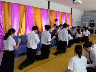 งานกิจการนิสิตและสโมสรนิสิต,คณะทันตแพทยศาสตร์,จัดพิธีรดน้ำดำหัว,ประเพณีปี๋ใหม่เมือง,ประจำปีการศึกษา,2562