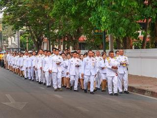 อธิการบดีมหาวิทยาลัยพะเยา,พร้อมคณะผู้บริหาร,เข้าร่วมกับจังหวัดพะเยา,ประกอบพิธีพลีกรรมตักน้ำศักดิ์สิทธิ์