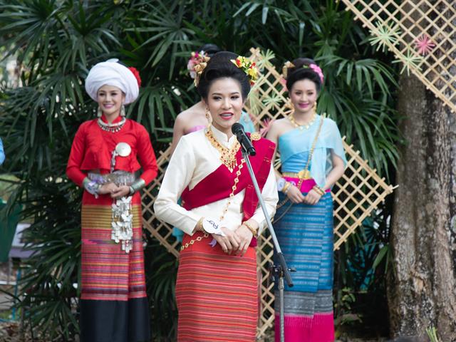 คณะศิลปศาสตร์เข้าร่วมโครงการ,“สืบฮีต,โตยฮอย,ป๋าเวณี,ปี๋ใหม่เมือง,ม.พะเยา”,,ประจำปี,2562,ณ,สวนพฤกษศาสตร์,บริเวณด้านหลังอาคารสำนักงานอธิการบดี