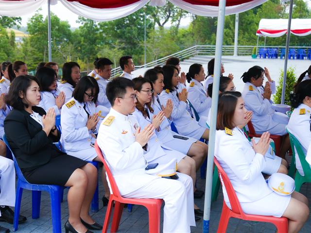 อธิการบดีมหาวิทยาลัยพะเยา,นำคณะผู้บริหาร,คณาจารย์,เจ้าหน้าที่,ประกอบพิธีทำบุญอุทิศถวายเป็นพระราชกุศลแด่ดวงพระวิญญาณสมเด็จพระนเรศวรมหาราช,เนื่องใน,“วันคล้ายวันสวรรคตสมเด็จพระนเรศวรมหาราช”,ประจำปีพุทธศักราช,2562