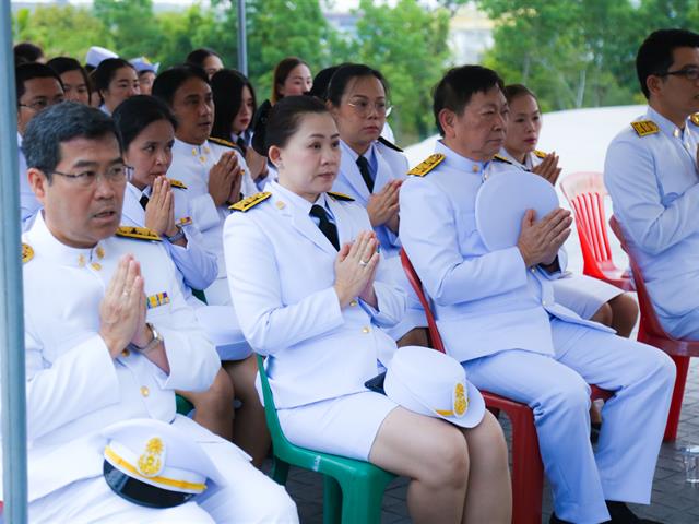 อธิการบดีมหาวิทยาลัยพะเยา,นำคณะผู้บริหาร,คณาจารย์,เจ้าหน้าที่,ประกอบพิธีทำบุญอุทิศถวายเป็นพระราชกุศลแด่ดวงพระวิญญาณสมเด็จพระนเรศวรมหาราช,เนื่องใน,“วันคล้ายวันสวรรคตสมเด็จพระนเรศวรมหาราช”,ประจำปีพุทธศักราช,2562