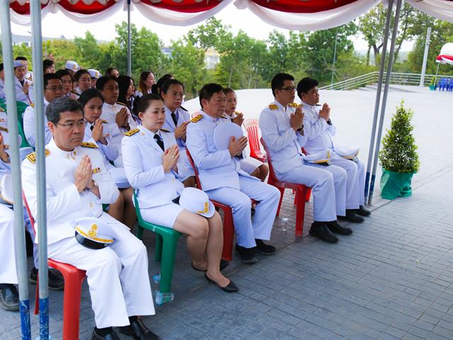 อธิการบดีมหาวิทยาลัยพะเยา,นำคณะผู้บริหาร,คณาจารย์,เจ้าหน้าที่,ประกอบพิธีทำบุญอุทิศถวายเป็นพระราชกุศลแด่ดวงพระวิญญาณสมเด็จพระนเรศวรมหาราช,เนื่องใน,“วันคล้ายวันสวรรคตสมเด็จพระนเรศวรมหาราช”,ประจำปีพุทธศักราช,2562
